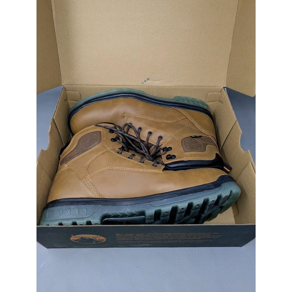 Brahma Combustion Tan Steel Toe Work Boots Men's Size 13